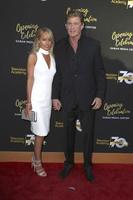 LOS ANGELES, JUN 2 - Hayley Roberts, David Hasselhoff at the Television Academy 70th Anniversary Gala at the Saban Theater on June 2, 2016 in North Hollywood, CA photo