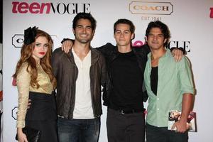 LOS ANGELES, SEPT 23 - Teen Wolf Cast arriving at the 9th Annual Teen Vogue Young Hollywood Party at the Paramount Studios on September 23, 2011 in Los Angeles, CA photo