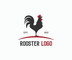 Simple Modern Rooster logo for your business vector