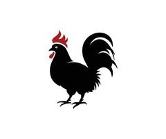 plantilla de vector de icono de gallo creativo