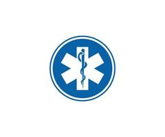 Medical symbol of the Emergency, icon vector on white background.