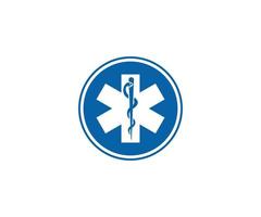 Medical symbol of the Emergency, icon vector on white background.