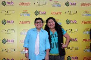 LOS ANGELES, OCT 22 - Rico Rodriguez, sister Raini arriving at the 2011 Variety Power of Youth Evemt at the Paramount Studios on October 22, 2011 in Los Angeles, CA photo