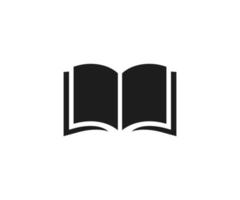 Book icon vector illustration, open book icon.