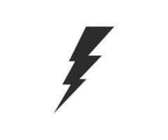 Electricity Vector Icon Template. Lightning Icon Vector.