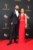 LOS ANGELES, SEP 18 - Tom Cullen, Tatiana Maslany at the 2016 Primetime Emmy Awards, Arrivals at the Microsoft Theater on September 18, 2016 in Los Angeles, CA photo