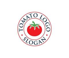 Tomato Logo Design Vector Template