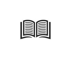 Open Book icon vector illustration on white background