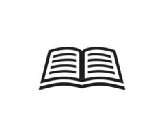 Book icon vector on white background. Open Book icon vector.