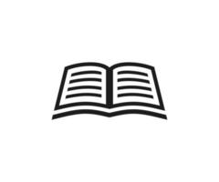 Book icon vector on white background. Open Book icon vector.