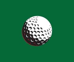 logotipo de pelota de golf, ilustración vectorial de pelota de golf, icono de pelota de golf vector