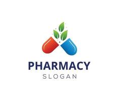 plantilla de vector de diseño de logotipo de farmacia