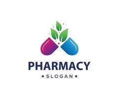 píldora moderna, plantilla de logotipo de drogas. logotipo de farmacia. vector