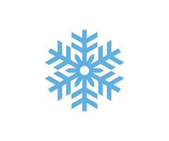 icono de vector de diseño de logotipo de copo de nieve