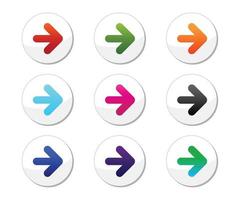 Arrow Icon Set Vector Template.