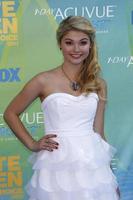 LOS ANGELES, AUG 7 - Stefanie Scott arriving at the 2011 Teen Choice Awards at Gibson Amphitheatre on August 7, 2011 in Los Angeles, CA photo