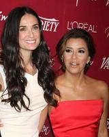 LOS ANGELES, SEPT 23 - Demi Moore, Eva Longoria arriving at the Variety s Power of Women Luncheon at Beverly Wilshire Hotel on September 23, 2011 in Beverly Hills, CA photo
