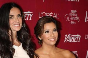 LOS ANGELES, SEPT 23 - Demi Moore, Eva Longoria arriving at the Variety s Power of Women Luncheon at Beverly Wilshire Hotel on September 23, 2011 in Beverly Hills, CA photo