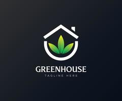 Greenhouse Logo icon design vector template