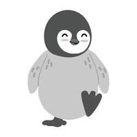 vector de personaje de pingüino de dibujos animados feliz