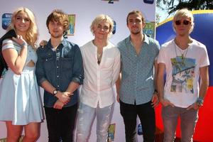 LOS ANGELES, JUN 22 - R5, Rydel Lynch, Ellington Ratliff, Ross Lynch, Rocky Lynch, Riker Lynch at the Teen Beach 2 Premiere at the Walt Disney Studios on June 22, 2015 in Burbank, CA photo