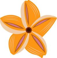 ilustración de vector de flor de frangipani para diseño gráfico y elemento decorativo