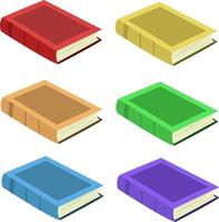 Rainbow books vector illustration for graphic design and decorative element