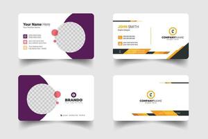 creative business card  and clean modern business card template