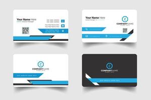 creative business card  and clean modern business card template vector