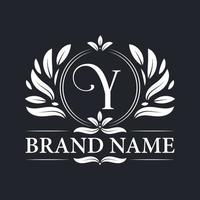 Luxury and elegant Y letter logo design template. vector