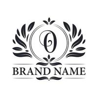 Vintage Luxury golden O letter logo design. vector