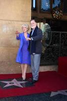 LOS ANGELES, JAN 3 - Taylor Hackford, Helen Mirren at the Hollywood Walk of Fame Star Ceremony for Helen Mirren at Pig n Whistle on January 3, 2013 in Los Angeles, CA photo