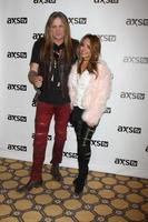 LOS ANGELES, JAN 8 - Sebastian Bach, wife at the AXS TV Winter 2016 TCA Cocktail Party at the The Langham Huntington Hotel on January 8, 2016 in Pasadena, CA photo