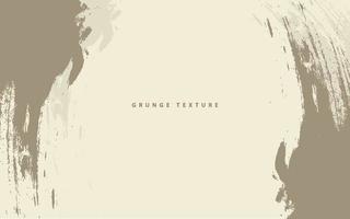 Abstract grunge texture paintbrush cream color background vector