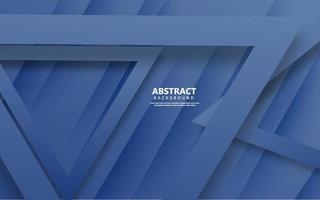 Abstract overlap triangle background paper navy blue color vector