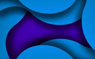 Abstract navy blue wave shape background vector