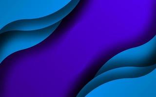 Abstract navy blue wave shape background vector