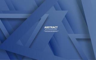 Abstract overlap triangle background paper navy blue color vector