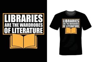 Book lover T shirt design, vintage, typography vector