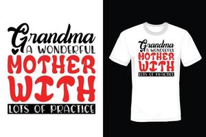 Grandma T shirt design, vintage, typography vector