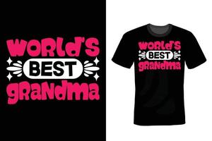 Grandma T shirt design, vintage, typography vector