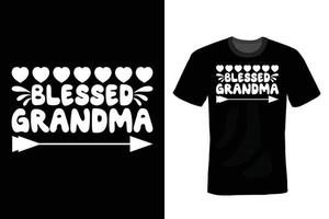 Grandma T shirt design, vintage, typography vector