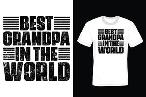 Grandfather T shirt design, vintage, typography vector