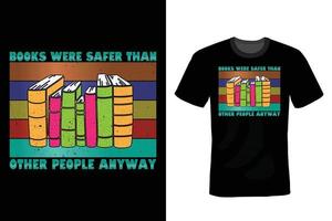 Book lover T shirt design, vintage, typography vector