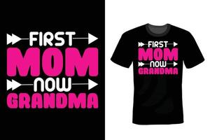 Grandma T shirt design, vintage, typography vector