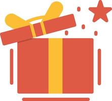 Gift Box Flat Icon vector