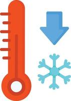 Freezing Flat Icon vector