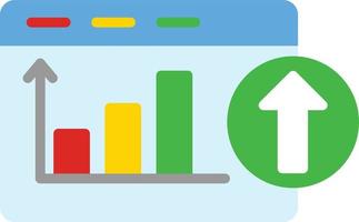 Increase Flat Icon vector