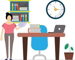 Reading Illustration Design vector