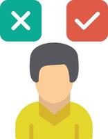 Decide Flat Icon vector